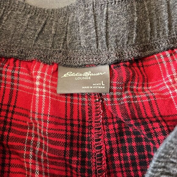 Eddie Bauer Plaid 100% Cotton Lounge Pant Size Large - Picture 3 of 7